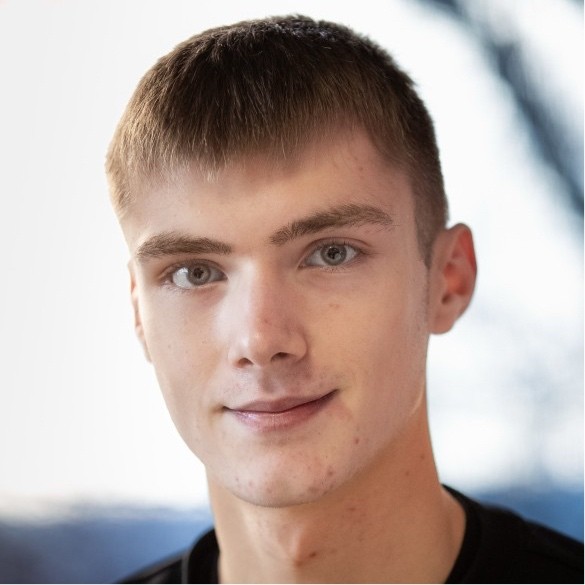 A full face photograph of Jacob Bradley
